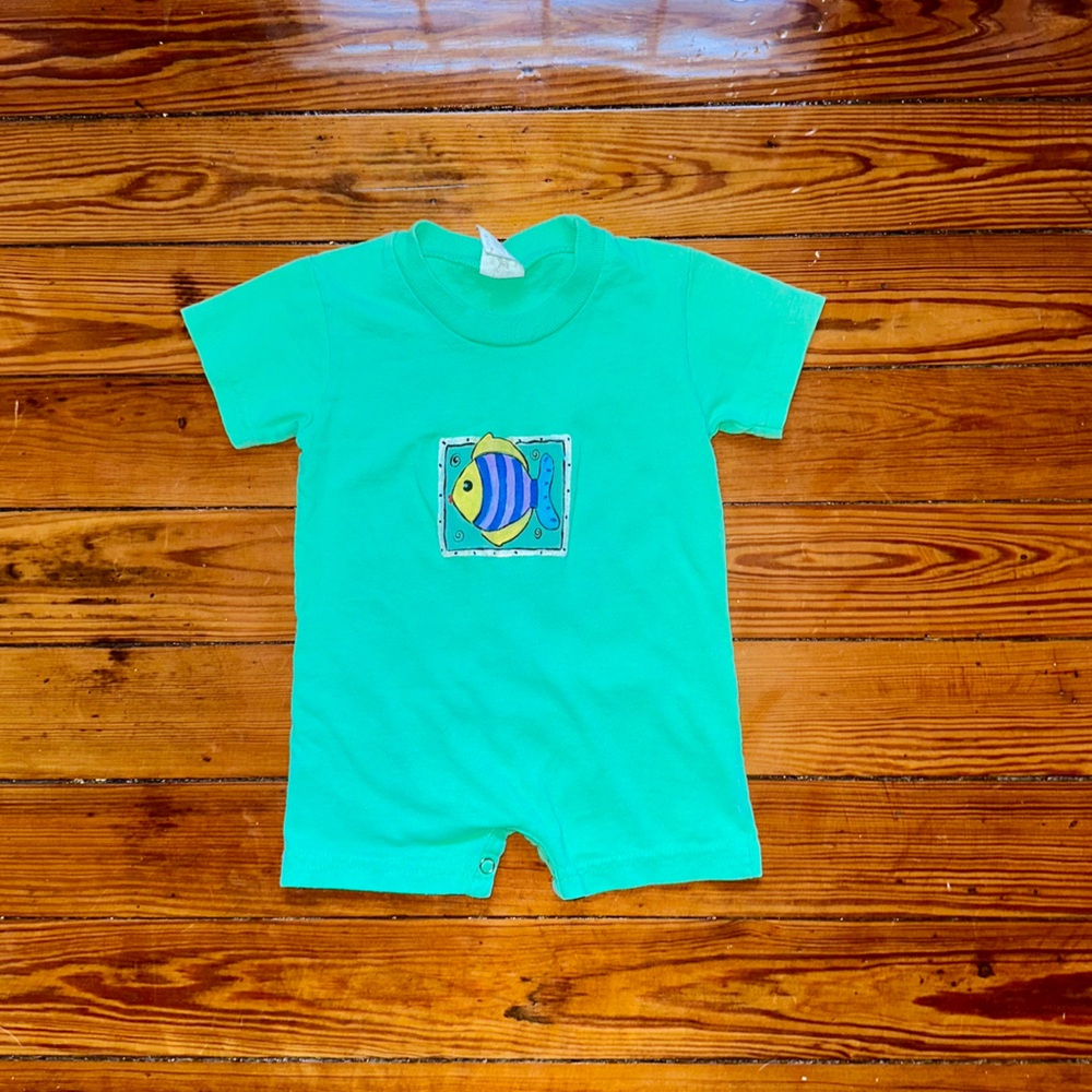 Vintage Fish Romper